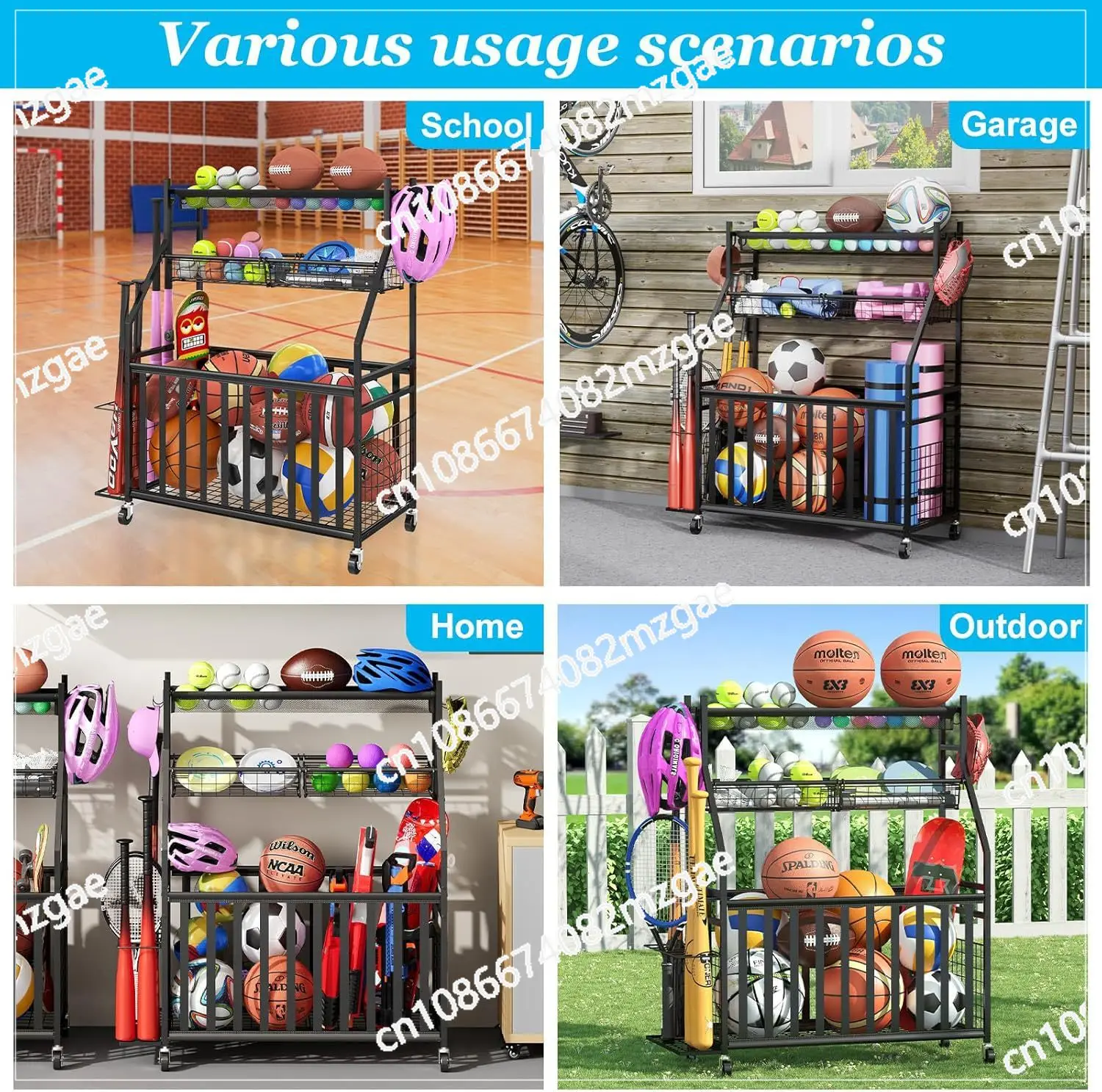 Sports Equipment Bag With Wheels - 스포츠 장비 보관 가방 일체형 볼