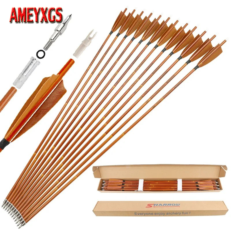 Archery Target Face - 6/12pcs 양궁 탄소 화살 SP500 30