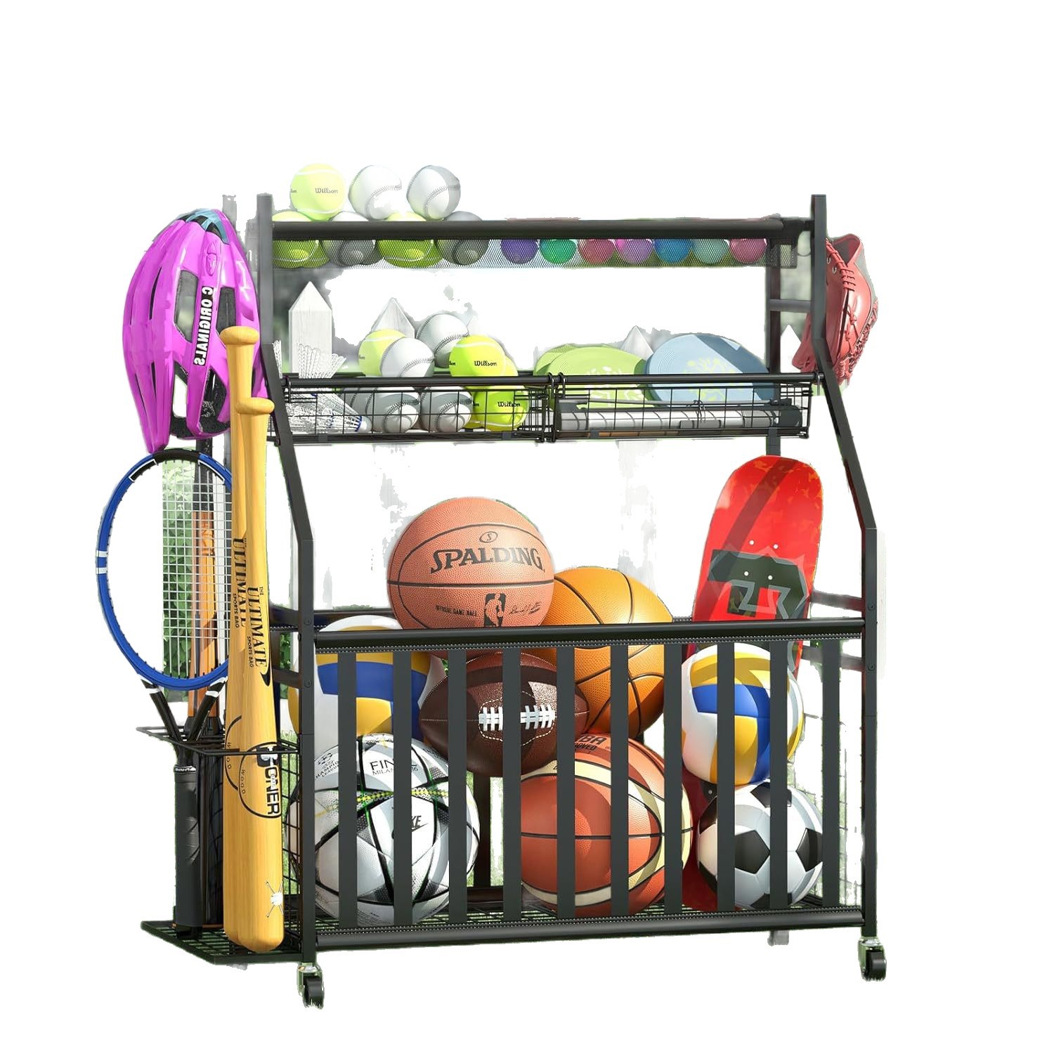 Sports Equipment Bag With Wheels - 스포츠 장비 보관 가방 통합형 공