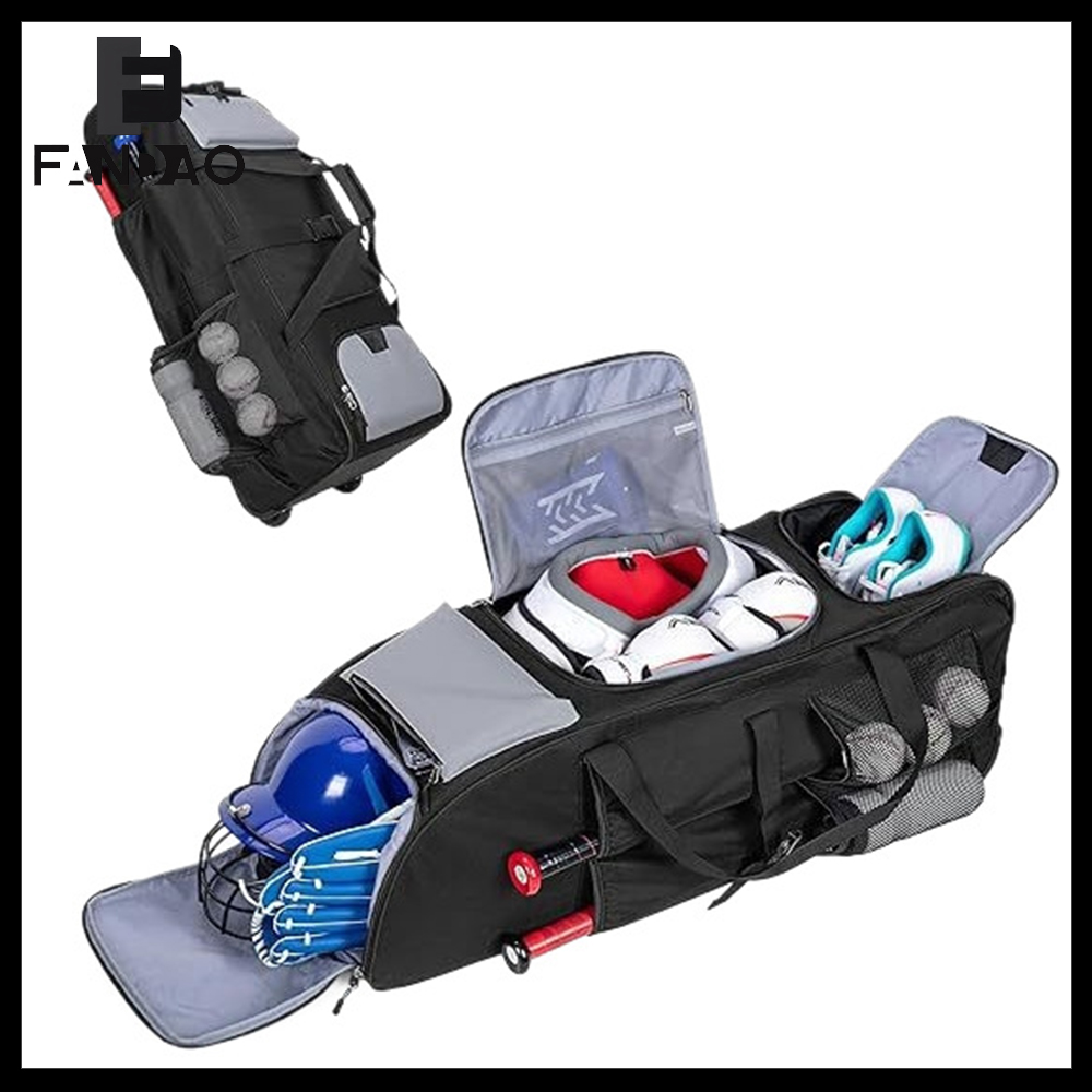 Sports Equipment Bag With Wheels - 전술 야구 가방 대용량 소프트볼 장비