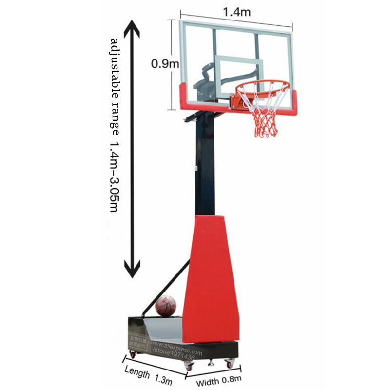 높이 조절 가능한 휴대용 이동식 농구대 프레임 농구 골 - Sports Equipment Rack 리뷰 및 가격