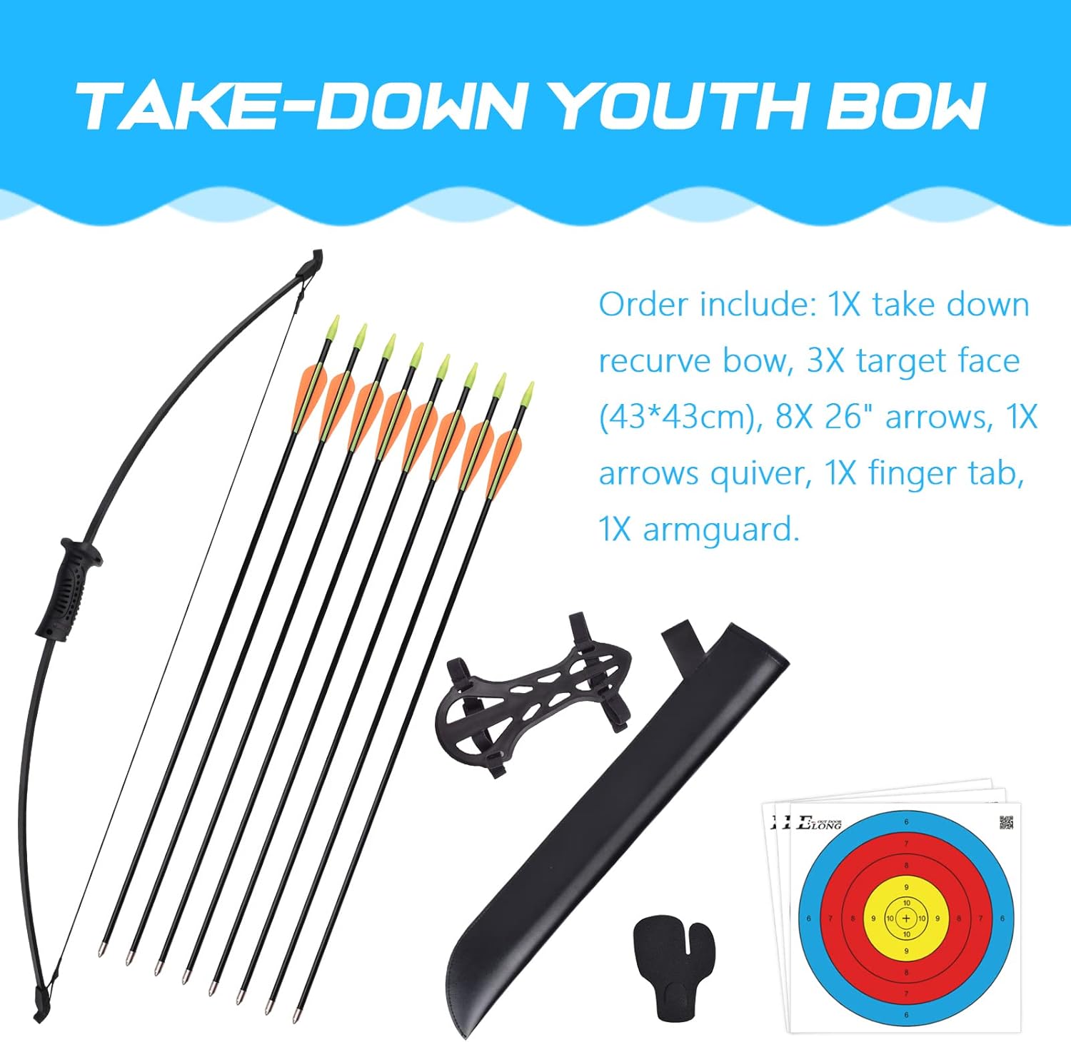 리커브 활과 화살 세트 야외 주니어 양궁 초보자 훈련용 - Archery Target Face 리뷰 및 가격