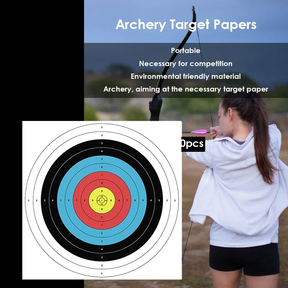 10개입 전문 양궁 타겟 종이 얼굴형 활 화살 게이지  - Archery Target Face 리뷰 및 가격
