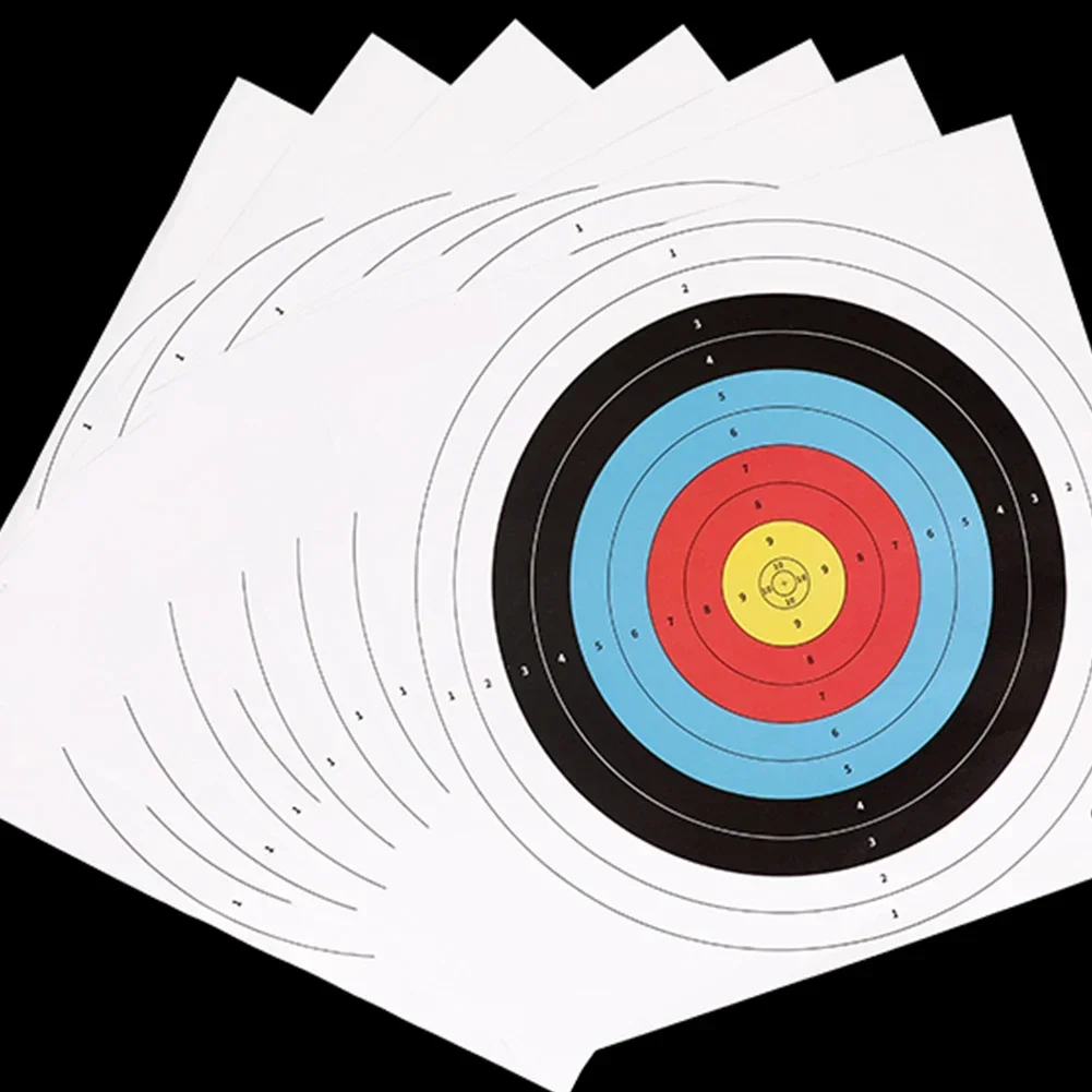 10개/세트 전문 양궁 표적 종이 표적판 활 화살 게이 - Archery Target Face 리뷰 및 가격